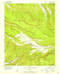 1953 Map of Truchas, 1955 Print