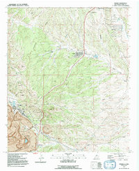 Download a high-resolution, GPS-compatible USGS topo map for Tyrone, NM (1992 edition)