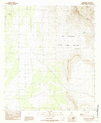 Download a high-resolution, GPS-compatible USGS topo map for U Bar Ridge, NM (1982 edition)