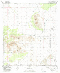 Download a high-resolution, GPS-compatible USGS topo map for Upham Hills, NM (1982 edition)