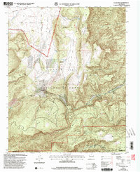 Download a high-resolution, GPS-compatible USGS topo map for Vallecitos, NM (2003 edition)
