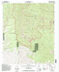 preview thumbnail of historical topo map of Socorro County, NM in 1995