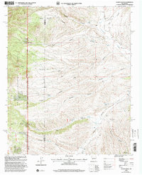 preview thumbnail of historical topo map of Socorro County, NM in 1999