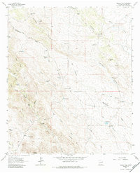 Download a high-resolution, GPS-compatible USGS topo map for Werney Hill, NM (1984 edition)