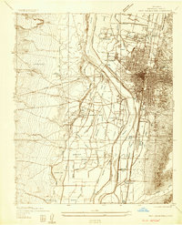 Download a high-resolution, GPS-compatible USGS topo map for West Albuquerque, NM (1934 edition)