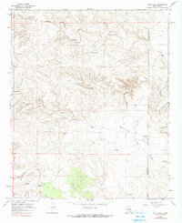preview thumbnail of historical topo map of Lincoln County, NM in 1967