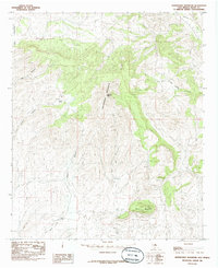 Download a high-resolution, GPS-compatible USGS topo map for Whitehorse Mountain, NM (1985 edition)