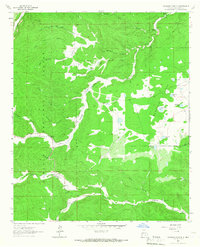 Download a high-resolution, GPS-compatible USGS topo map for Woodson Canyon, NM (1967 edition)