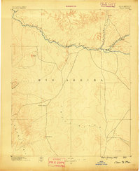 1889 Map of Chaco