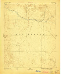 1892 Map of Chaco, 1896 Print