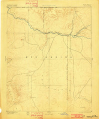 1892 Map of Chaco, 1902 Print