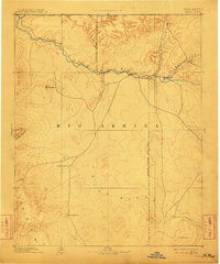 1892 Map of Chaco, 1911 Print
