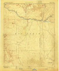 1892 Map of Chaco, 1905 Print