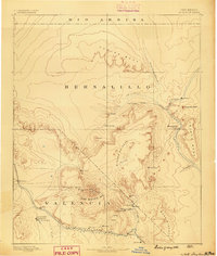 1886 Map of Mt. Taylor