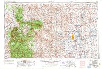 1955 Map of Roswell, NM, 1974 Print