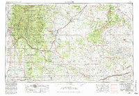 1954 Map of Watrous, NM, 1984 Print