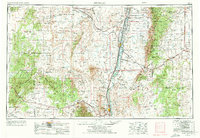 1954 Map of Socorro, 1972 Print