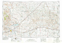 1954 Map of Tucumcari, 1978 Print