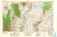 1954 Map of Tularosa, NM, 1973 Print
