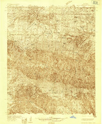 1935 Map of Capitan Mountains