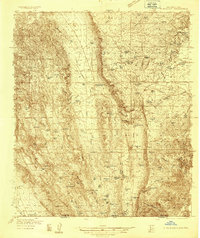 preview thumbnail of historical topo map of Otero County, NM in 1936