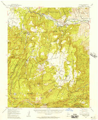 1953 Map of Abiquiu, NM, 1957 Print