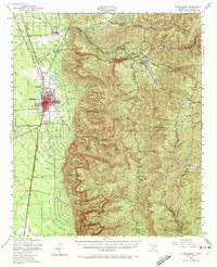 1950 Map of Alamogordo, NM, 1972 Print