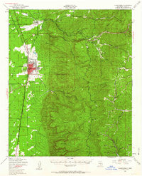 1950 Map of Alamogordo, NM, 1963 Print
