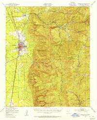 1950 Map of Alamogordo, NM, 1955 Print