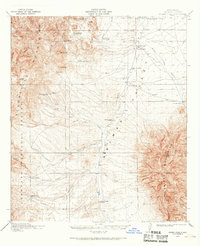 1918 Map of Animas Peak, 1968 Print
