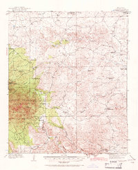 preview thumbnail of historical topo map of Lincoln County, NM in 1936