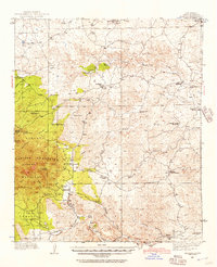 1936 Map of Arabela, 1957 Print