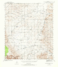 1940 Map of Eddy County, NM, 1973 Print