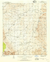 1940 Map of Eddy County, NM, 1955 Print