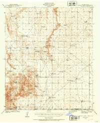 1940 Map of Otero County, NM, 1954 Print