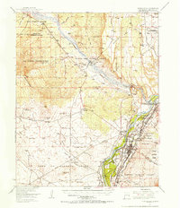 1954 Map of Rio Rancho, NM, 1957 Print