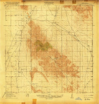 1918 Map of Big Hatchet Peak