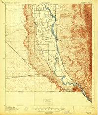 preview thumbnail of historical topo map of Canutillo, TX in 1919