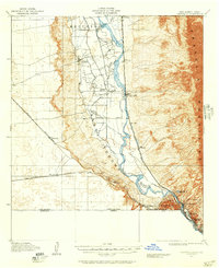 1917 Map of Canutillo, TX, 1957 Print