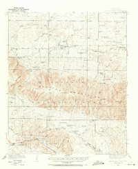 1935 Map of Capitan Mountains, 1971 Print