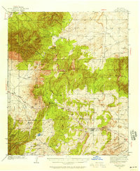 1934 Map of Capitan, 1958 Print