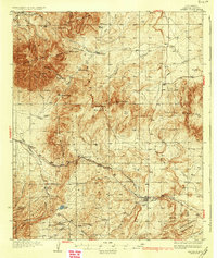 1937 Map of Capitan, NM