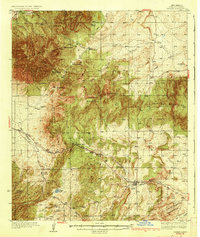 preview thumbnail of historical topo map of Capitan, NM in 1937