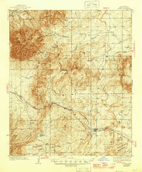 1937 Map of Capitan, NM, 1946 Print