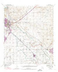 1939 Map of Carlsbad, NM, 1974 Print