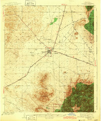 Download a high-resolution, GPS-compatible USGS topo map for Carrizozo, NM (1943 edition)