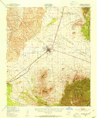 Download a high-resolution, GPS-compatible USGS topo map for Carrizozo, NM (1954 edition)