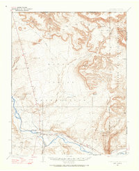 1934 Map of Shiprock, NM, 1967 Print