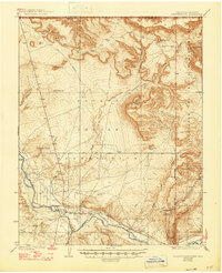 1936 Map of Shiprock, NM, 1947 Print