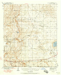 1942 Map of Lea County, NM, 1958 Print